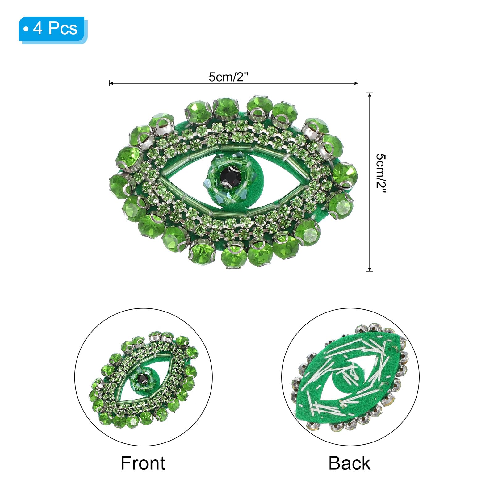 PATIKIL Eye Rhinestone Patches - Image 2