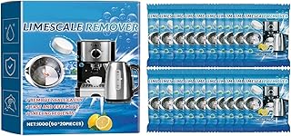 Water Scale Cleaning Effervescent Tablets, Multi-Purpose For Coffee Makers, Kettles, Cups - Removes Limescale, Tea Stains, Prevents Buildup(3PCS)