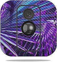 Vista 264 de MightySkins - Skin de fibra de carbono para cámara Blink XT para exteriores, chips dorados, acabado de fibra de carbono texturizado, protector