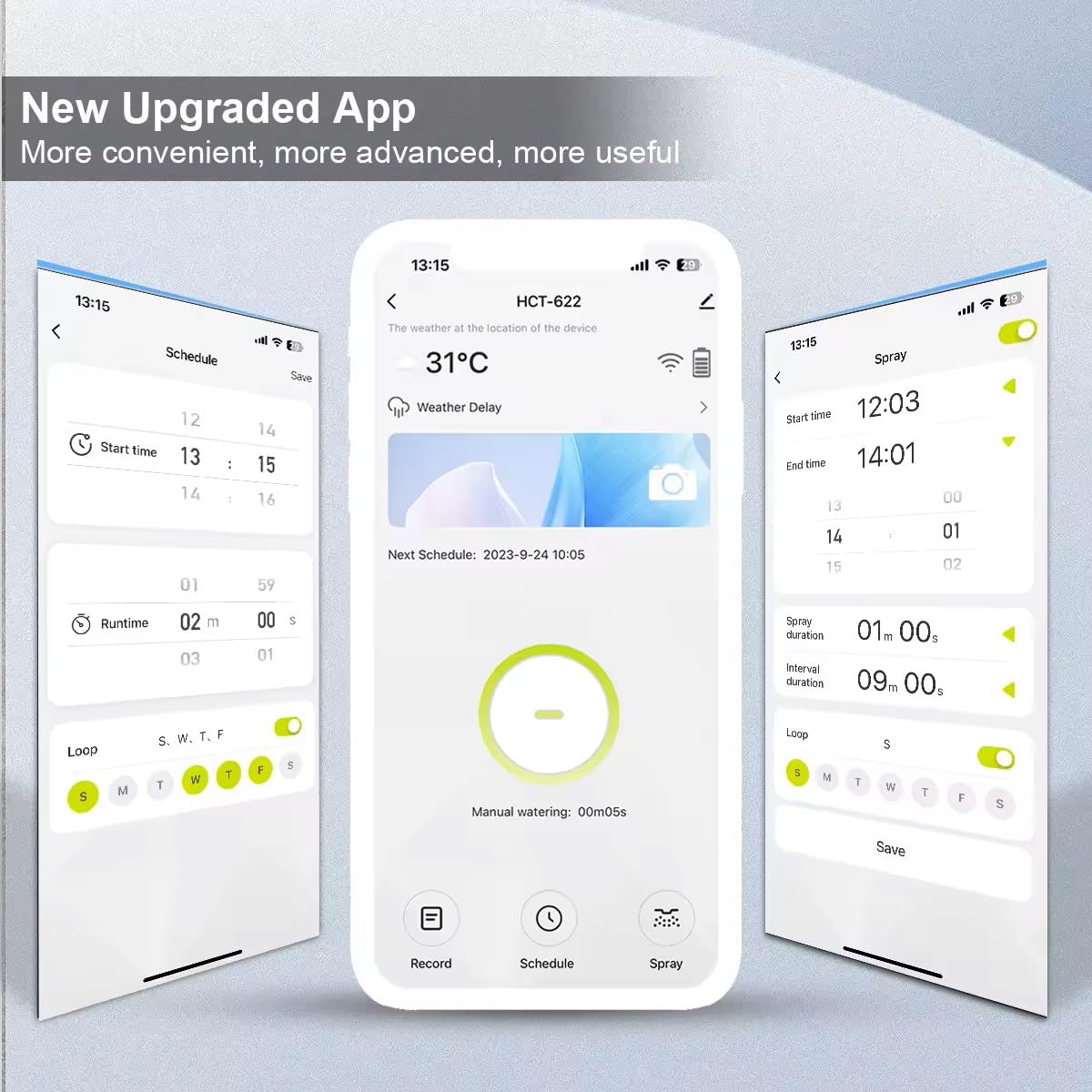 Timer d'acqua intelligente Bluetooth e WiFi, compatibile con Alexa e Google Assistant, App Tuya/Smart Life, irrigazione automatica da giardino, impermeabile IPX5, 1_Zone.