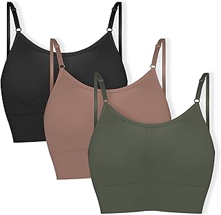 Fabluk® Elegant Cotton Padded Combo Sports Bra for Girls/Women, Yoga Crop Top Push Up Wire Free Women Bra, Pack of 3 Pcs, ... Price In India