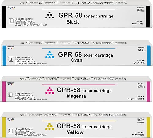 Cartucho de tóner compatible GPR-58 GPR58 de repuesto para Canon GPR-58 GPR58 Toner ImageRunner Advance C256iF II C256iF III C356iF II C356iF III DX