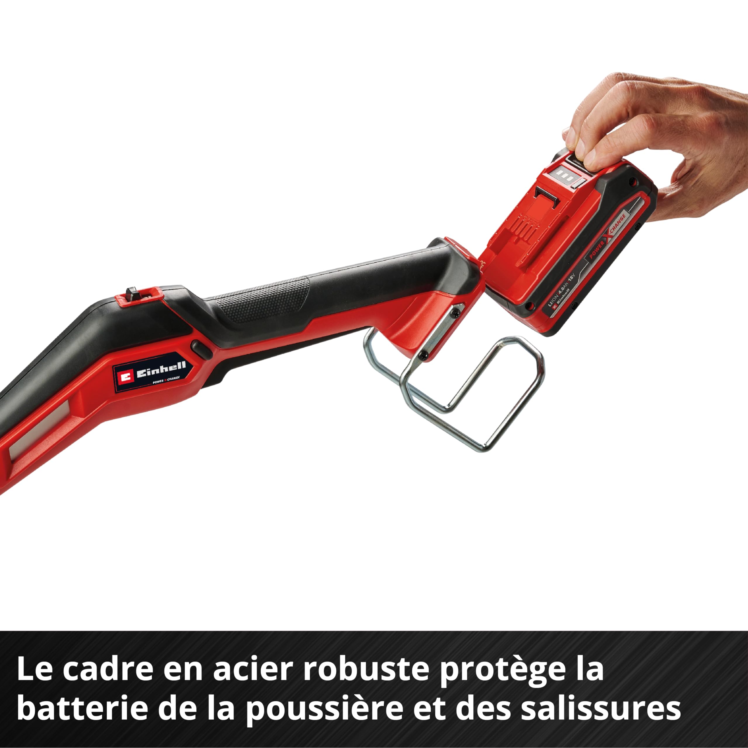 Einhell Coupe-Bordures sans Fil GE-CT 18/33 Li E- Solo Power X-Change (18V, Variateur de Vitesse à 2 Niveaux,Largeur de Coupe de 33 cm) Livré sans Batterie ni Chargeur
