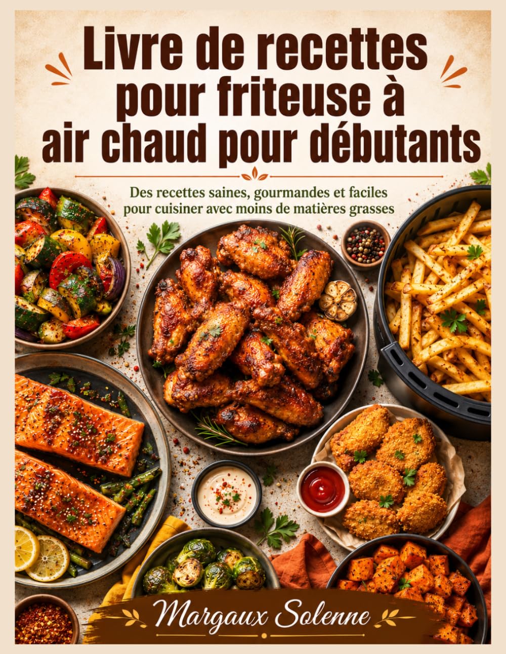 Livre de recettes pour friteuse à air chaud pour débutants: Des recettes saines, gourmandes et faciles pour cuisiner avec moins de matières grasses – ... pour réussir des repas savoureux au quotidien