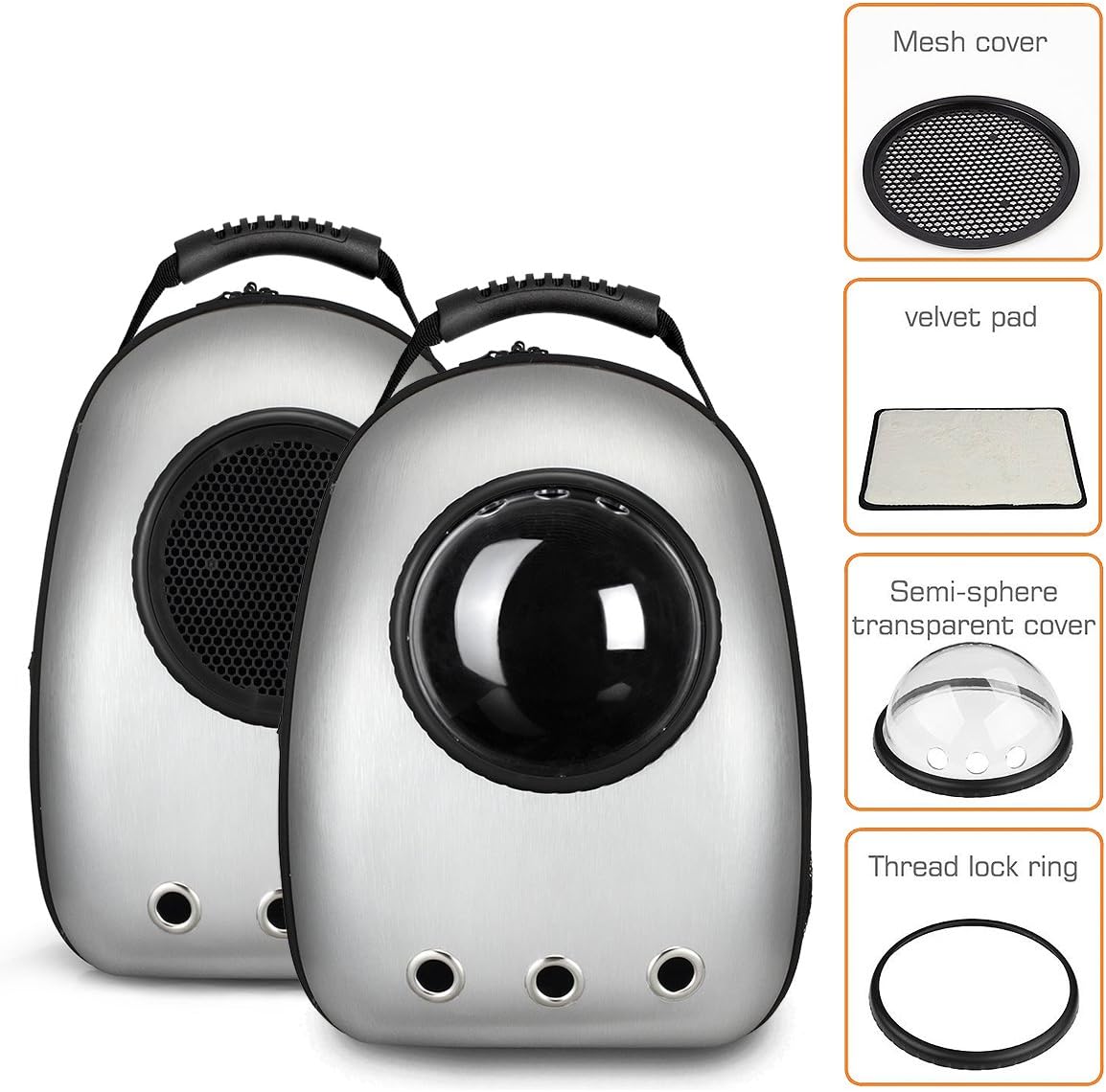 LEMONDA Portable Pet Travel Carrier,Space Capsule Pet Cat Bubble Backpack,Waterproof Traveler Knapsack for Cat and Small Dog Mutil Colors to Choose : Pet Supplies