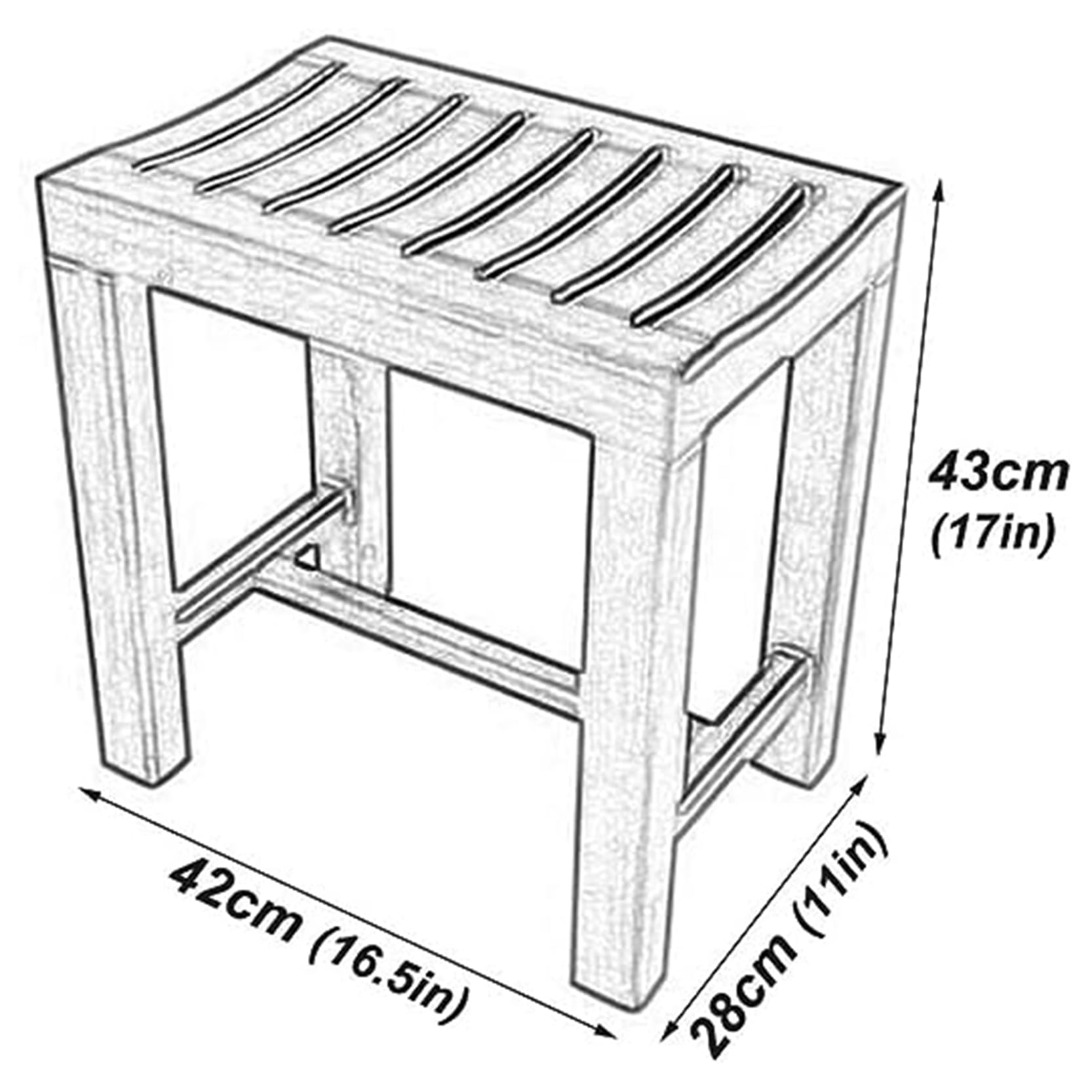 Banco De Ducha De Teca De Lujo,Asientos De Ducha Impermeables De Madera Asiento De Baño De Ducha Silla De Madera Pequeña Taburete De Medicina Para Ancianos Soporte De Baño Para Ancianas Embarazadas
