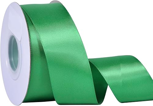 Miniatura 119 de YAMA Cinta de satén de doble cara, 7/8 pulgadas, 25 yardas para envolver regalos, color rosa