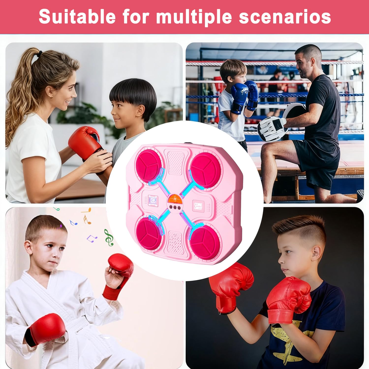 Balle Réflexe De Boxe JUNUNDJING – Kit Complet Avec 4 Niveaux De Difficulté + Bandeau – Entraînement Réflexes Et Coordination