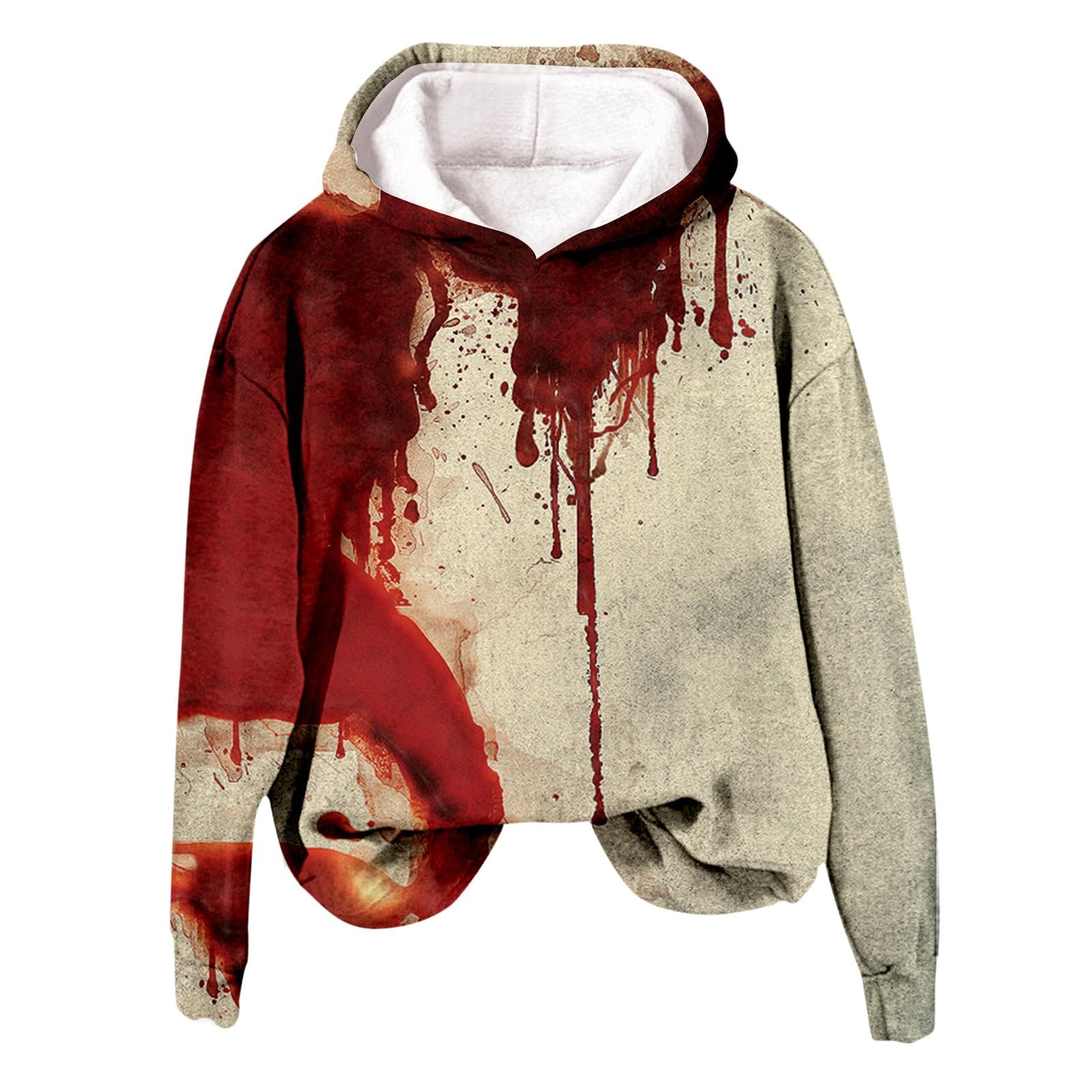 Déguisement Halloween Zombie Vampire – Sweat à Manches Courtes Homme/Femme – Idée Costume Horreur