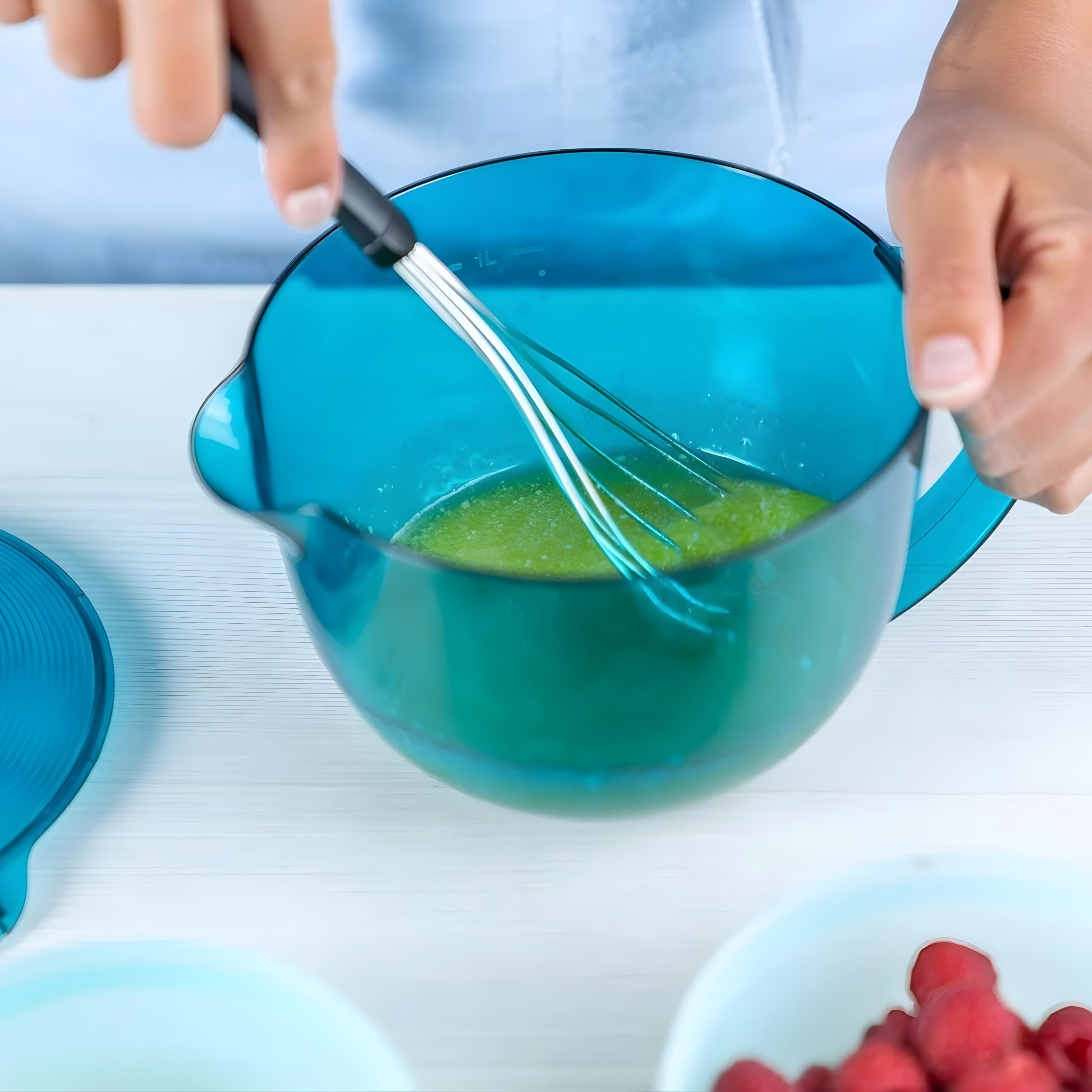 Tupperware MicroCook Krug 1 Liter - Erhitzt und Schmilzt Schokolade Milch Butter in der Mikrowelle - Integrierte Skala - Kunststoff - 20,6x15,5x12,9 cm - Spülmaschinenfest Familie
