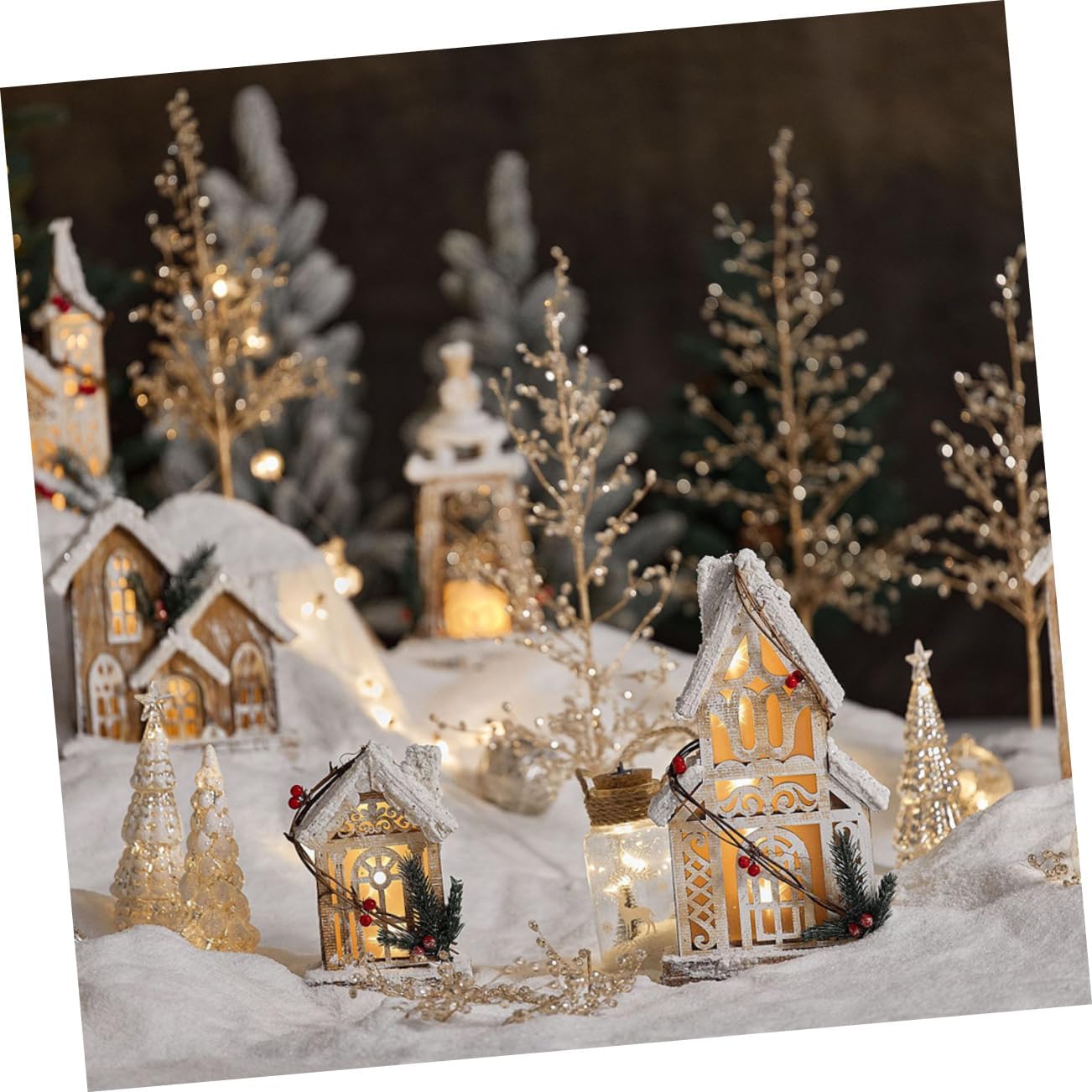 1 Set Artificial Snow Flakes Powder for Christmas Decorations Fake Snow for Parties Winter Ornaments