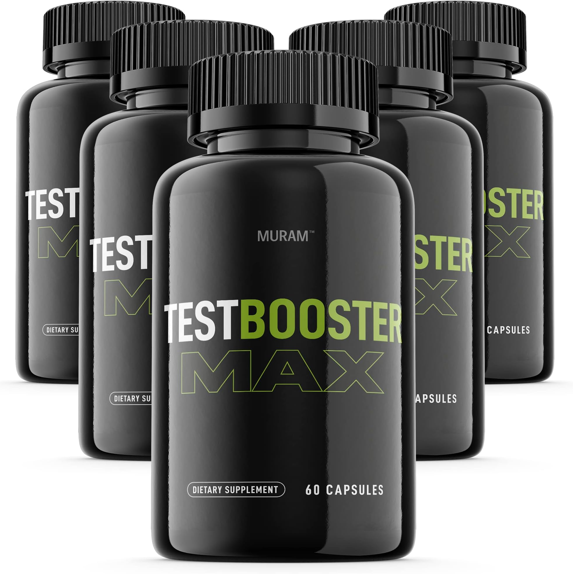 (5 Pack) Test Booster Max Pills for Men, Testo Bust Max Supplement Capsules, Max Test Boost for Male - 5 Month Supply