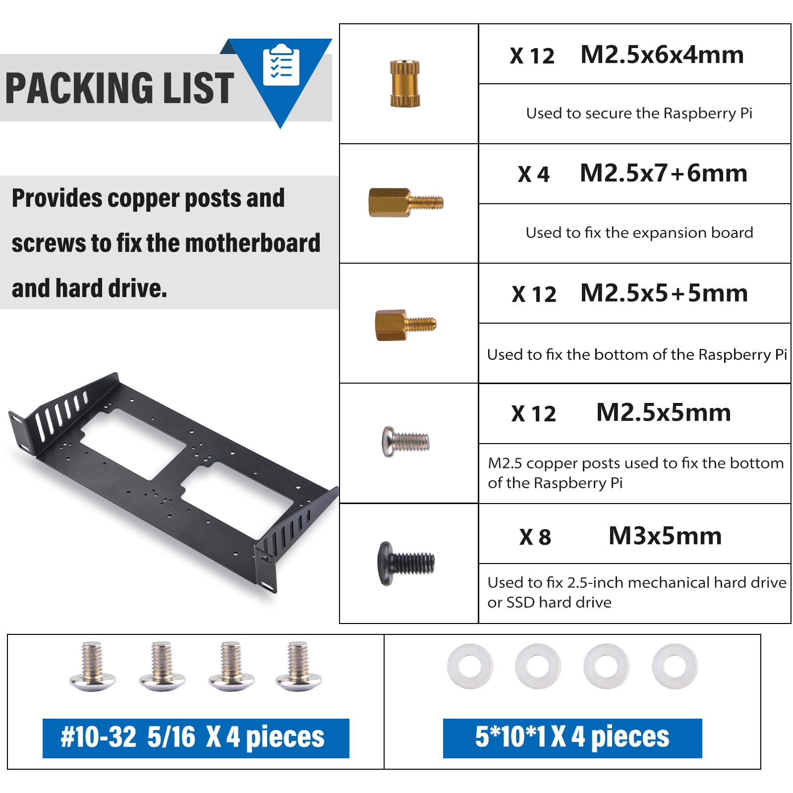 Amazon.com: GeeekPi 10 inch 1U SBC Rack Shelf, Supports Raspberry