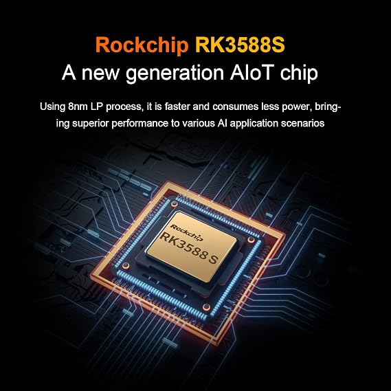 Orange Pi 5 4GB LPDDR4/4X Rockchip RK3588S 8-Core 64 Bit Single Board Computer, Development Board Run Orange Pi/Linux/Ubuntu/Debian/Android OS (4GB)