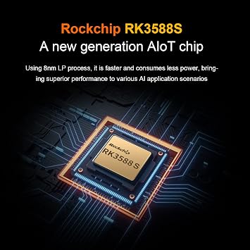 Orange Pi 5 4GB LPDDR4/4X Rockchip RK3588S 8-Core 64 Bit Single Board Computer, Development Board Run Orange Pi/Linux/Ubuntu/Debian/Android OS (4GB)