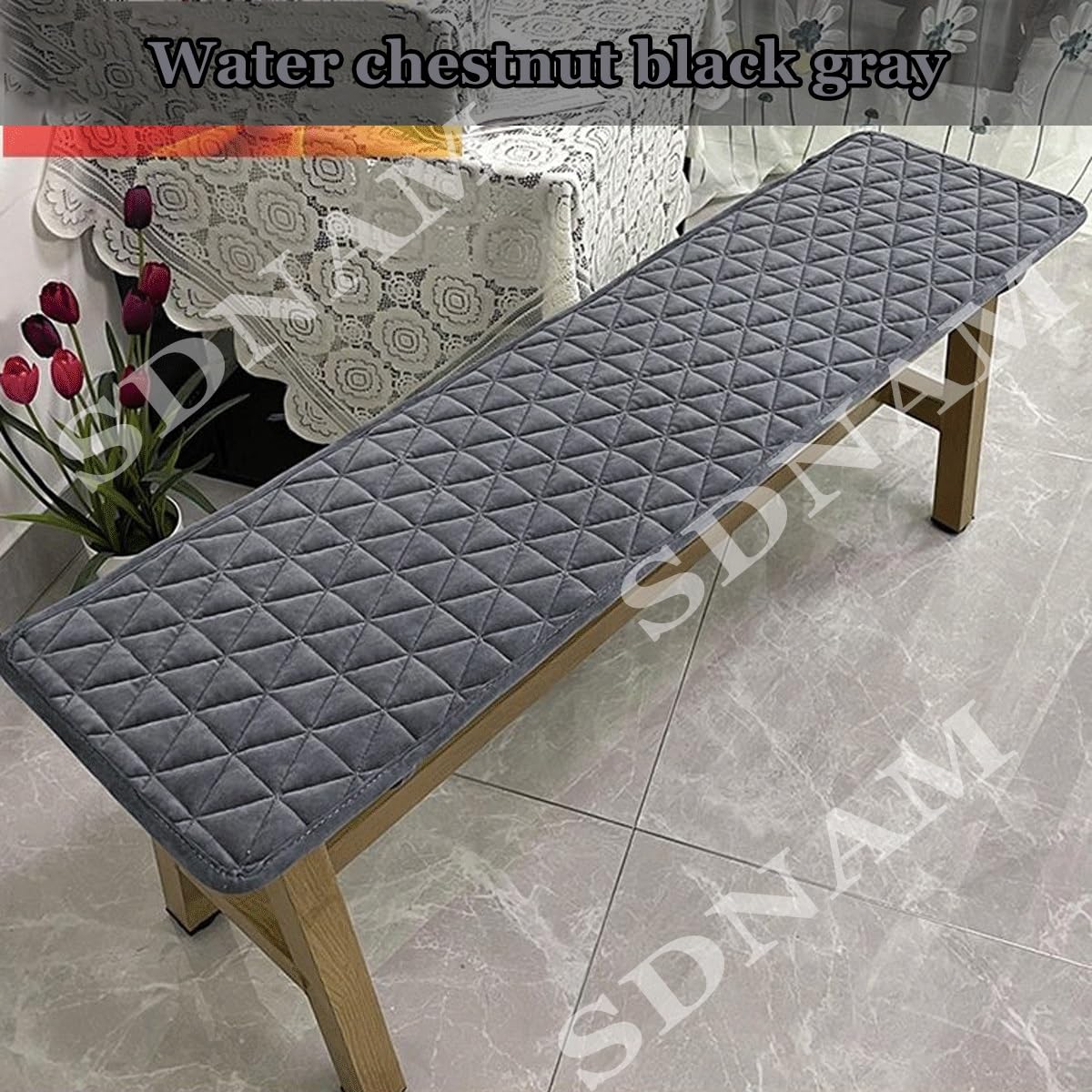 Bench Cushion - Outdoor/Indoor Patio Porch Swing Cushions 48/40/60 x 12/14/16/18 inch Seat Furniture Cushion Non-Slip Patio Loveseat Bench Pad for Garden Furniture Lounger Bench(S2,30x200cm(11.8X78.7I