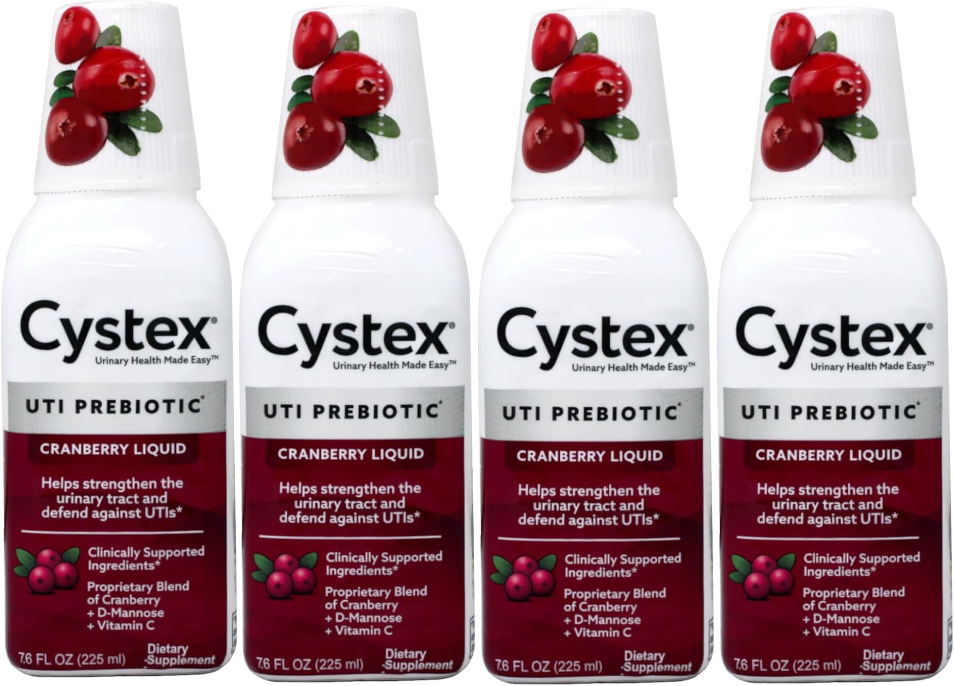 Cystex Liquid Cranberry Complex, 7.6 Fl Oz (Pack of 4)