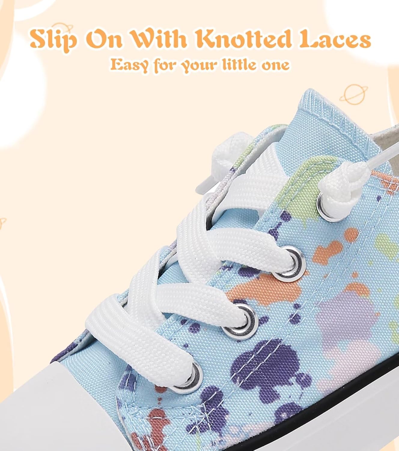 Toddler Little Kid Cushioned Canvas Shoes Slip On Sneakers Soft and Durable - Image 5