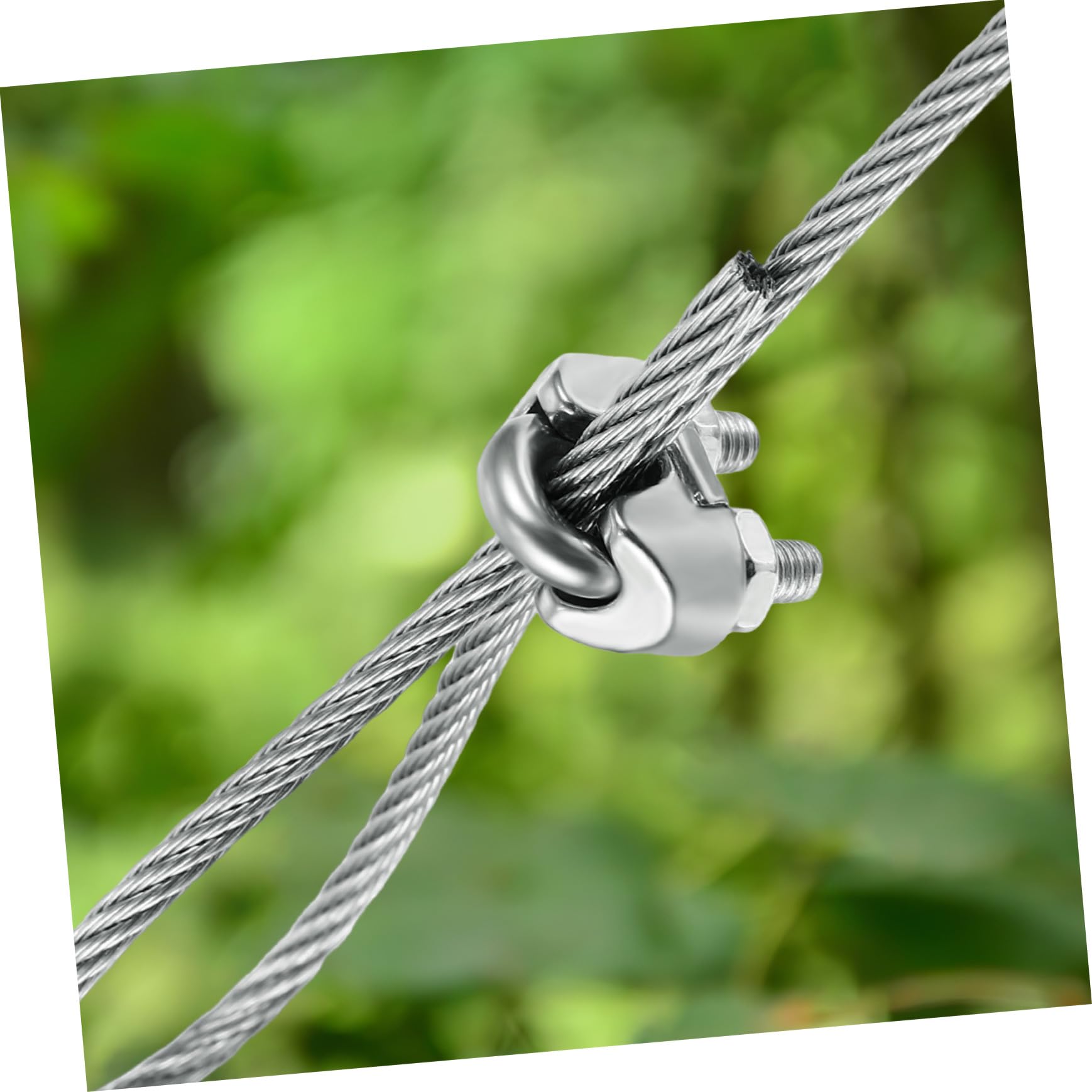 BESTYASH Cavi Metallici in Acciaio con Morsetti per Cavi Metallici di Tensione Premium Bulloni U Clip di Fissaggio Sella Utensili