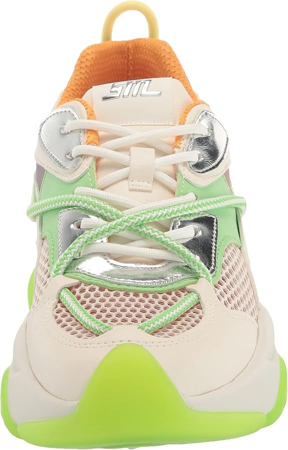Amazon.com | Steve Madden Women's Bonanza Sneaker, Green Multi, 9
