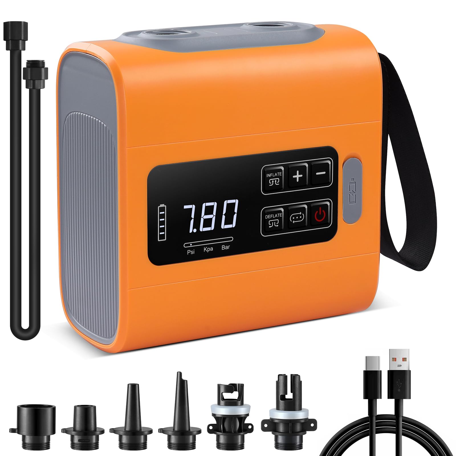 PELLOR Paddle Board Pump, 22PSI Electric Sup Pump Rechargeable, Dual-Stage Inflation and Deflation, Automatic Shut-Off, Portable Electric Pump, Suitable for Paddle Boards, Kayaks, Inflatable Boats โ image 1