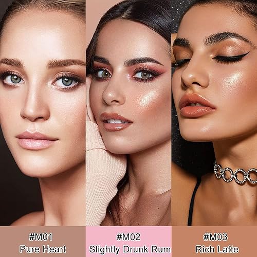 Miniatura 6 de Erinde Paleta de sombra de ojos de 4 colores, cuarteto brillante mate, alta pigmentación, larga duración, ultra mezclable, colores ricos con textura