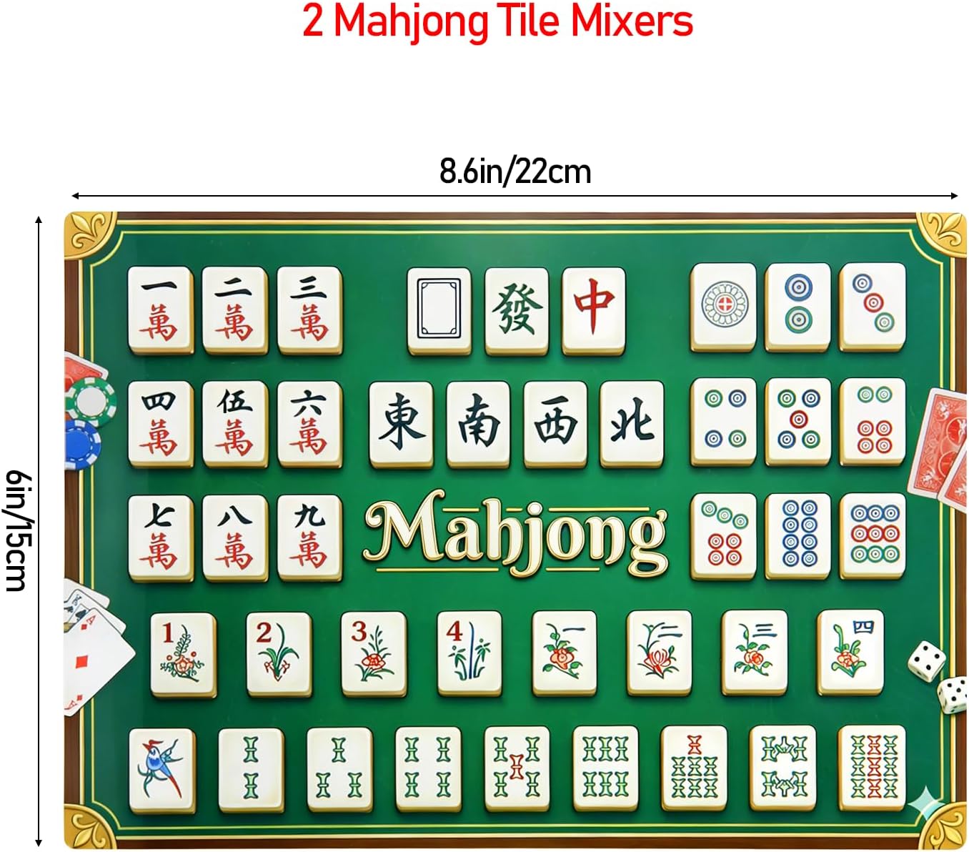 HUIKANGSHENG 4 Pack Mahjong Shuffler Cards for Fast, Even Mixing image 4