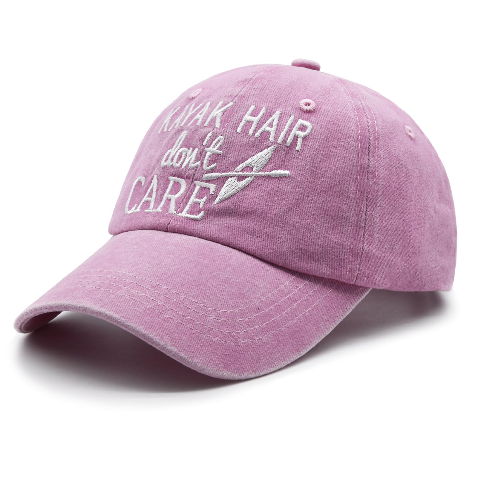 Waldeal Women's Kayak Hair Don't Care Hat, Denim Washed Adjustable Baseball Cap