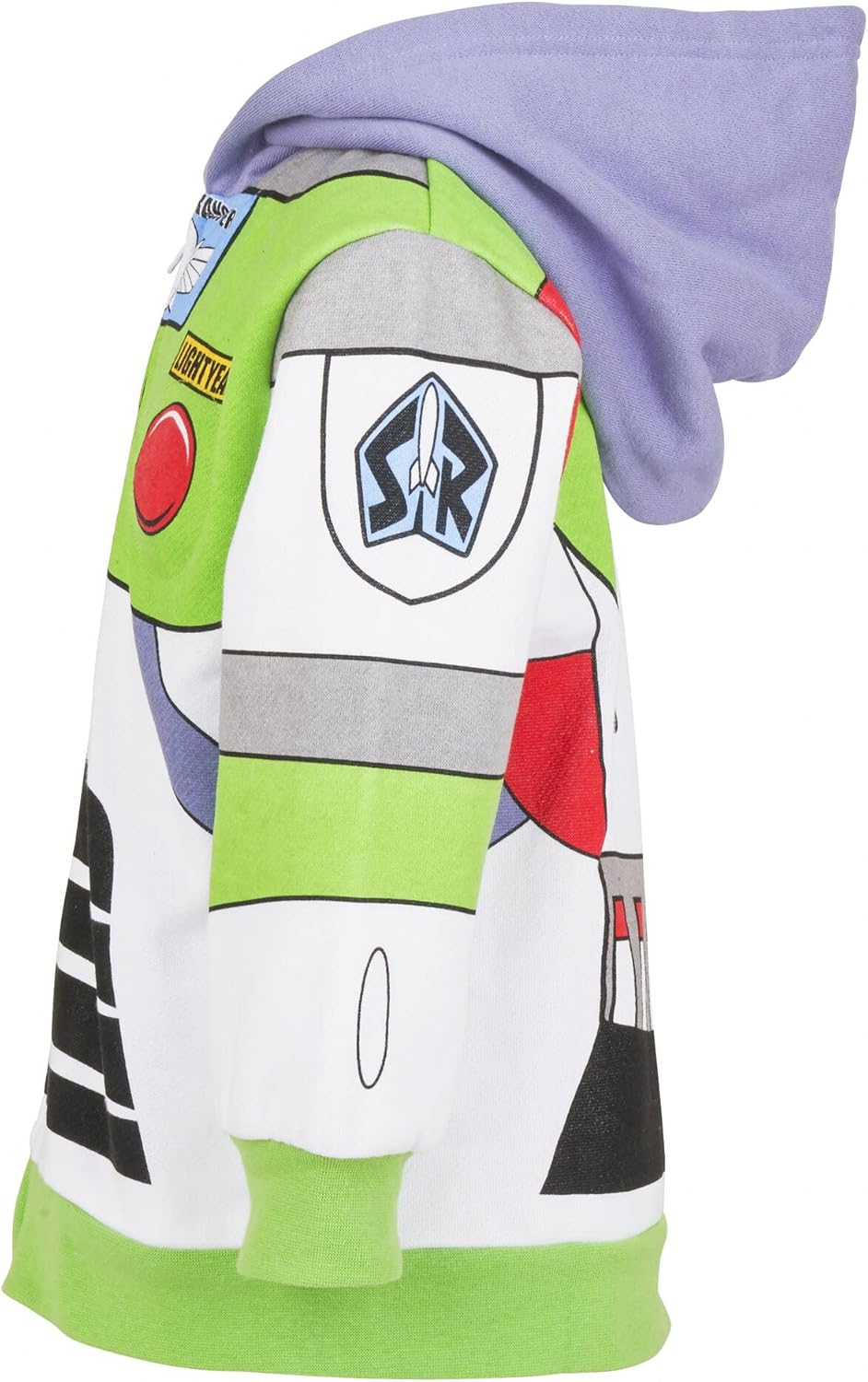 Disney Pixar Toy Story Buzz Lightyear Big Boys Fleece Zip Up Hoodie Green 10-12 - Image 10