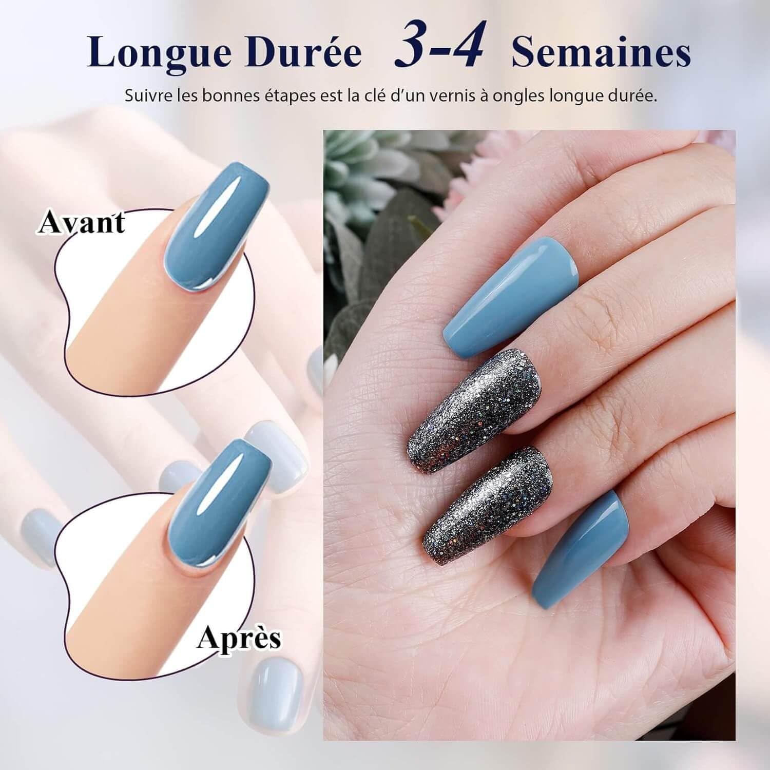Kit Complet Vernis Semi-permanent Gel UV - 55 Couleurs + Top Coat - 77 Pièces VANREESA - Neuf