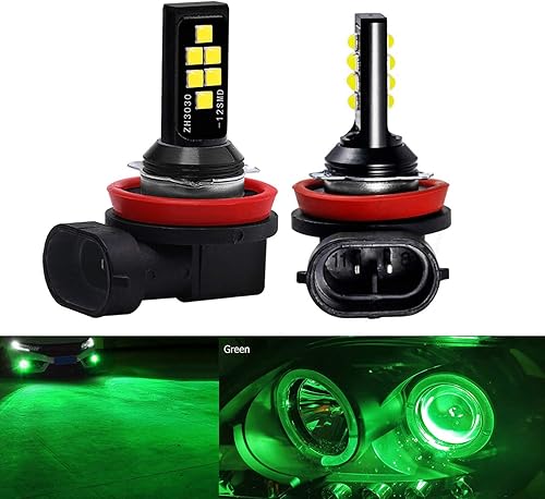 Miniatura 52 de Socal-Led Lighting 2x Focos avanzados de luces Led de niebla, 3030 SMD brillante, colorido, diurno de la ejecución de la lámpara DRL, Rojo