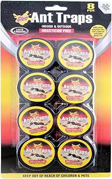 8pcs Ant Killer Bait Station Indoor Ant Traps That Destroy Ants and Nests Kills Colonies Fast for Home and Garden Use No-Mess Control Solution 1pc