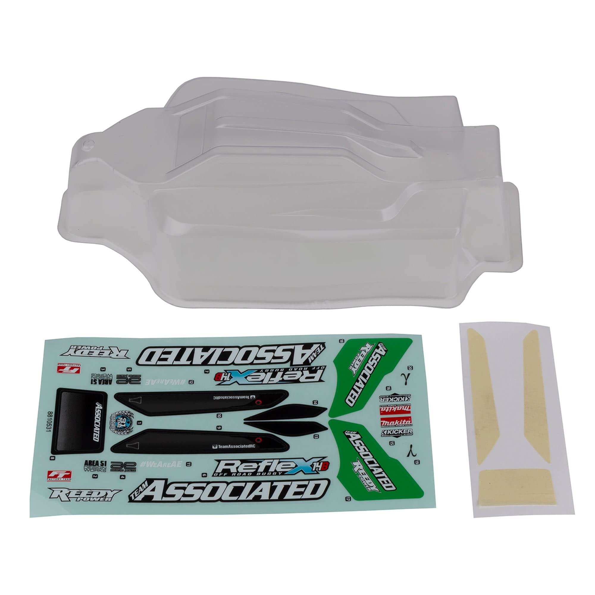 Amazon.com: Team Associated Reflex 14B Gamma Body Set Clear