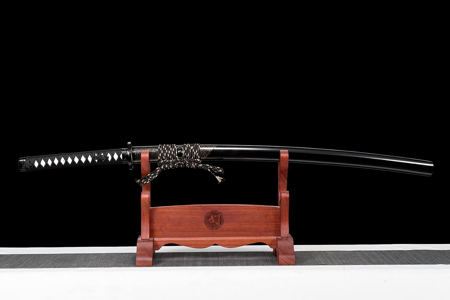 JIHPEN sword,Full Tang Katana 41-inch Katana,Handmade Samurai Sword, Authentic Japanese Sword T10 Folded Clay Tempered Steel Sturdy Tactical Swords (YouYu)