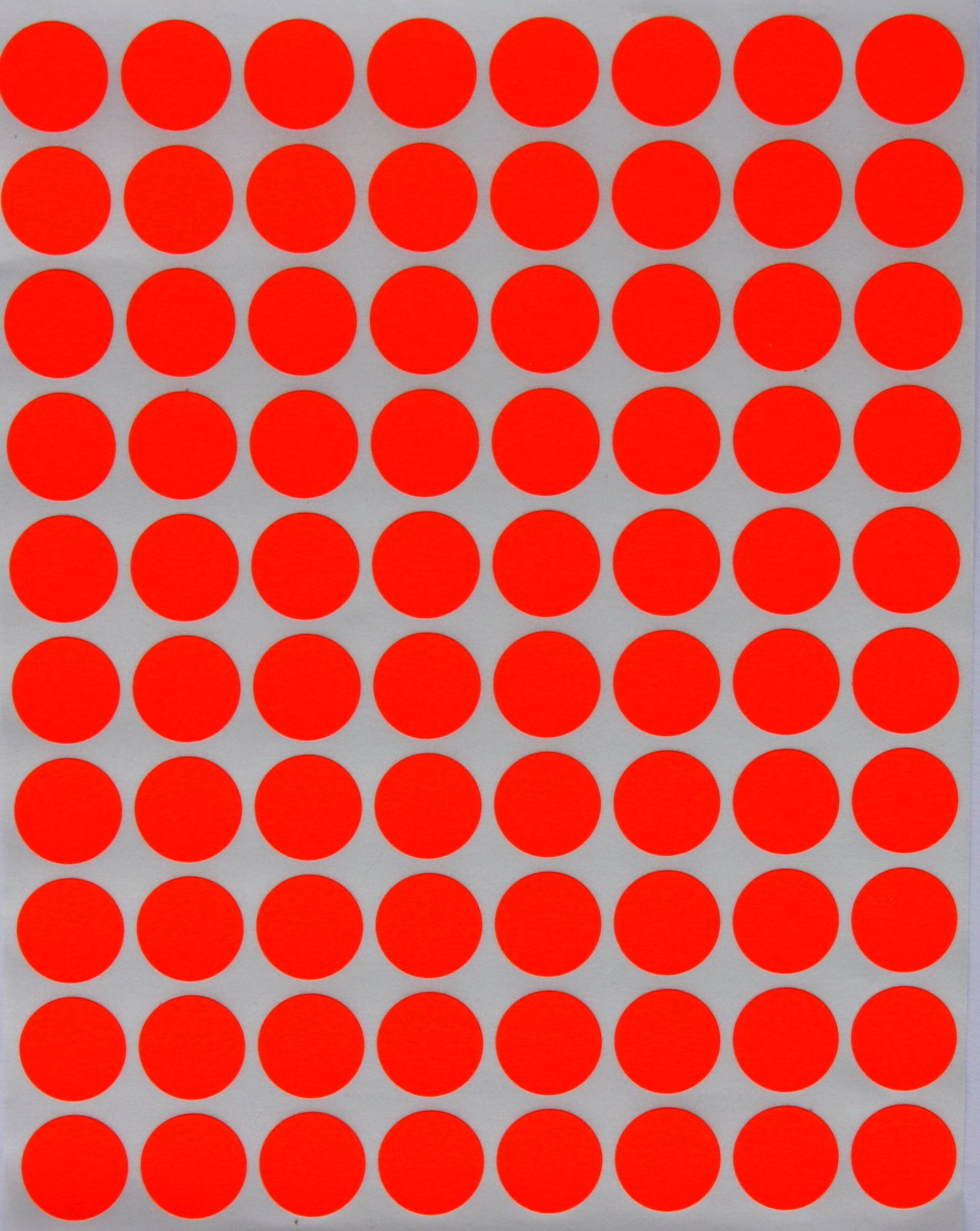 Royal Green (13MM) Neon Red Color Coding Labels for Inventory and Labeling 1.3CM Circle Dot Stickers 400 Pack — image 1