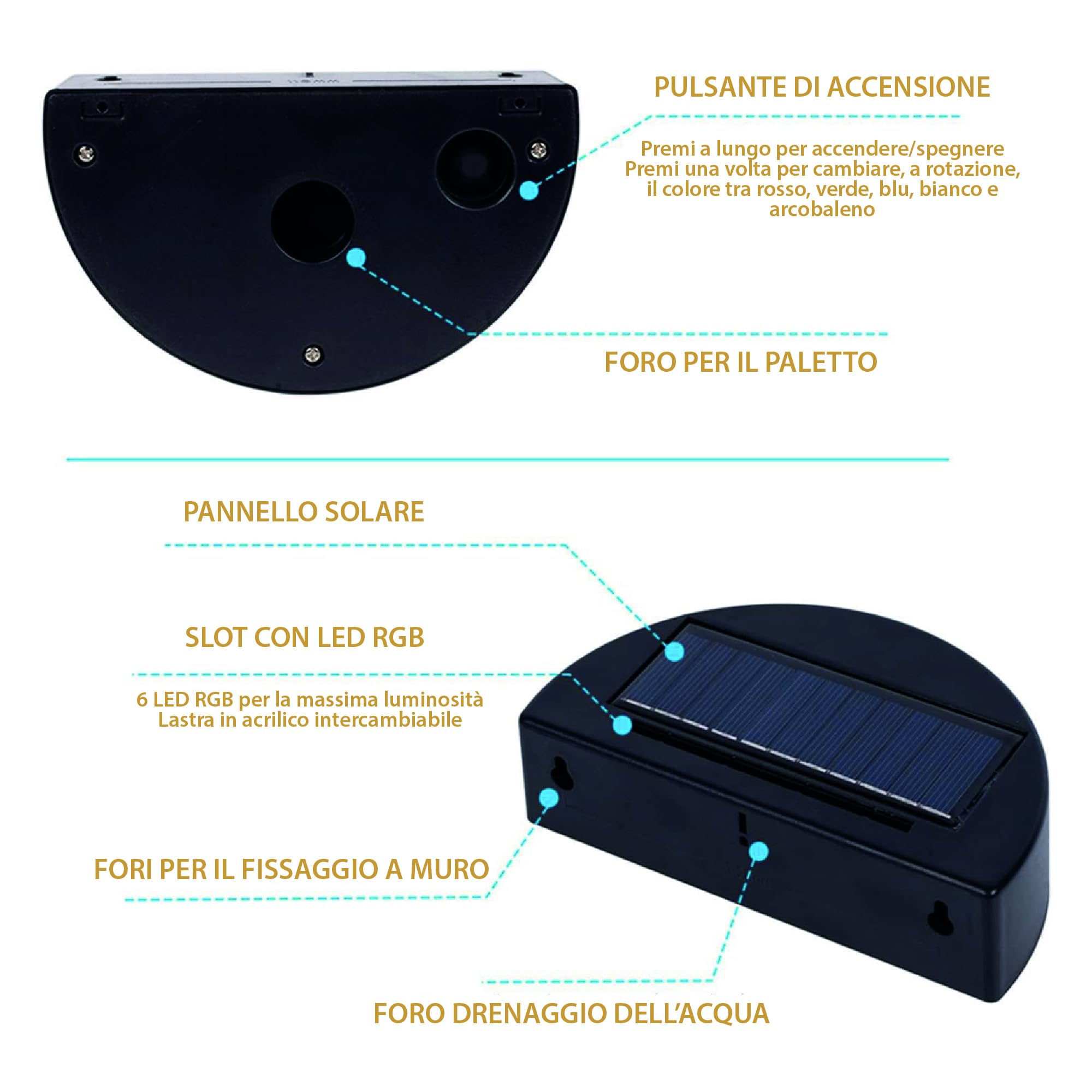 La Farfalla di Legno Lampada Commemorativa LED Solare per Cane e Gatto - Memoriale LED da Giardino Personalizzabile (Cuore)