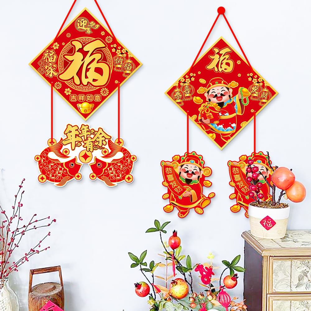 Fu geluk zilver 925 Chinees letterteken hanger handgemaakt