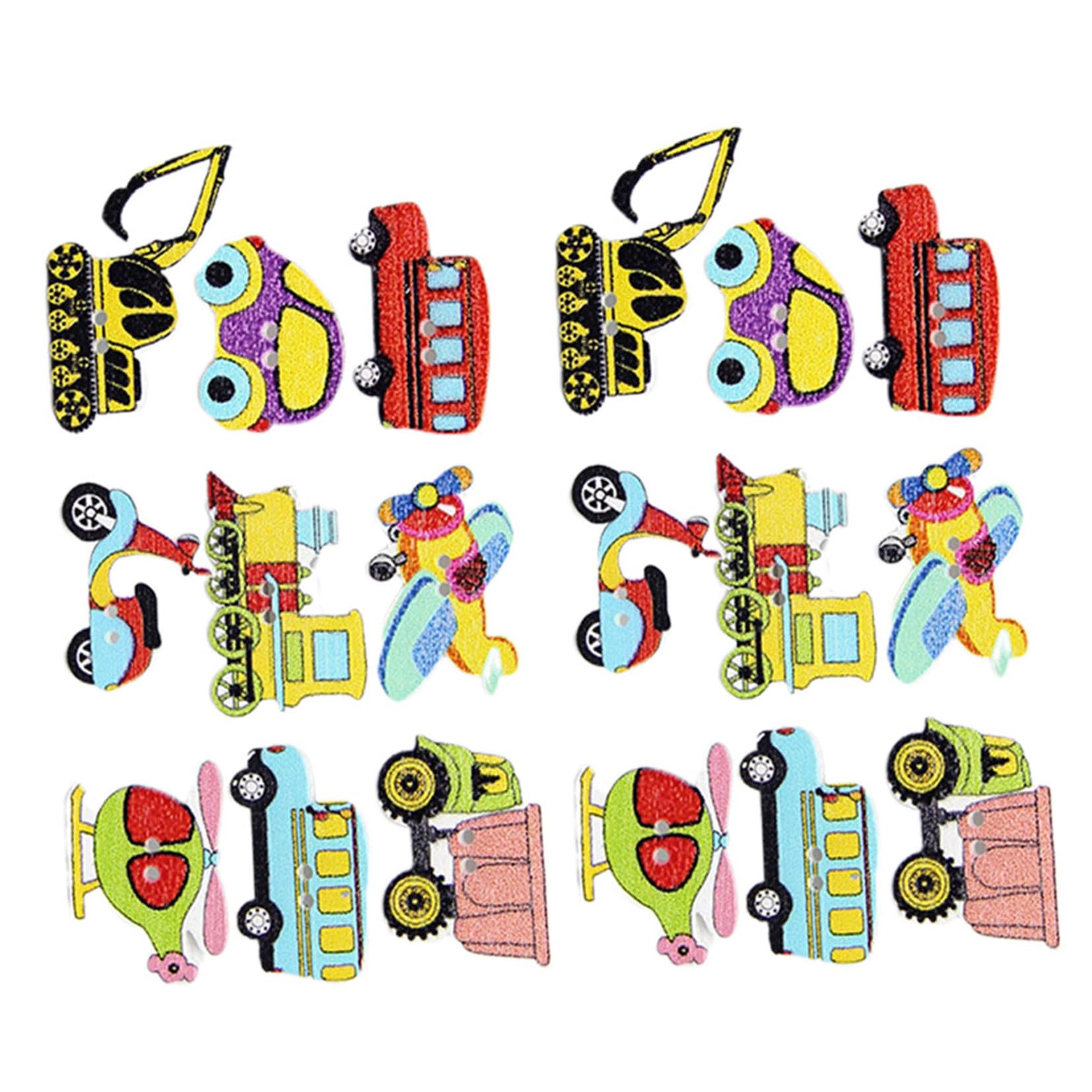 Boutons artisanaux DIY mercerie transport pour décoration couture créative