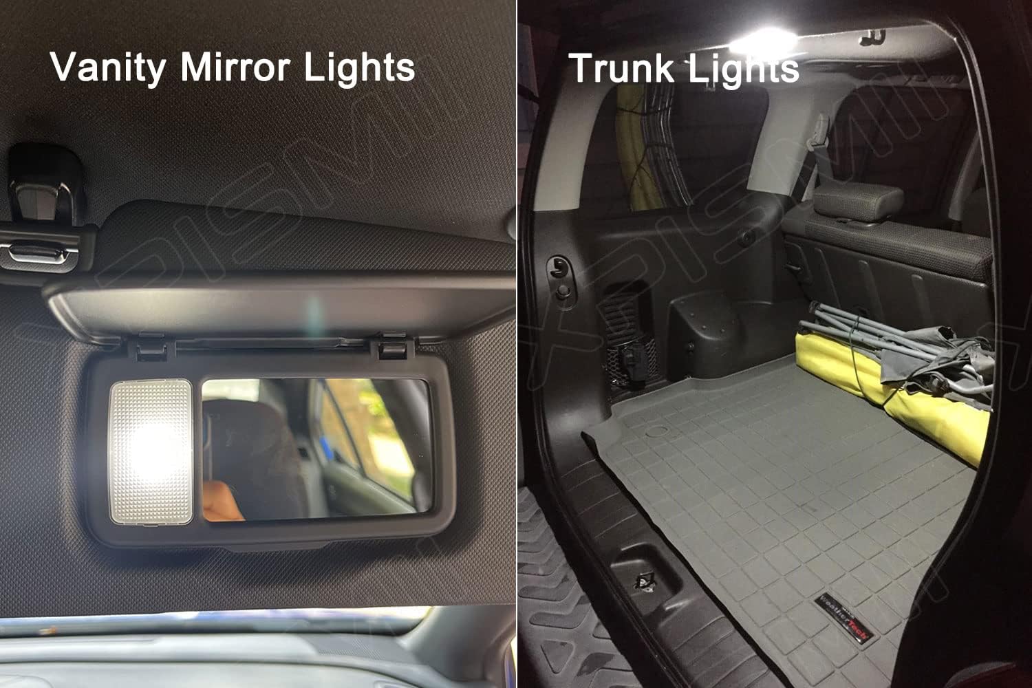 Xpismii 11 Piece 6000K White 4Runner LED Interior Light Kit Package Replacement for Toyota 4Runner 1996 1997 1998 1999 2000 2001 2002, with Placement Diagram and Install Tool