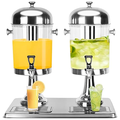 Drink Dispenser with Stand, 4.2 Gallon Beverage Dispenser for Parties,
