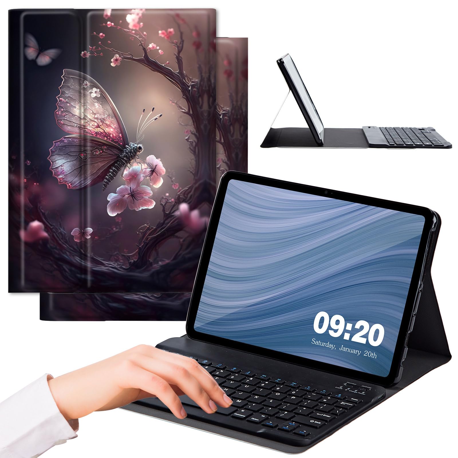 Amazon.co.jp: Amazon Fire Max 11キーボードケース、強力な磁気