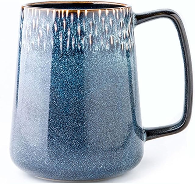 Large Ceramics Coffee Mugs24 OZ/700 ml Extra Large Cups, for Cappuccino, Latte, Hot Cocoa Or Hot Tea -Gift for Birthday/Christmas/Valentine's (24 oz Blue)