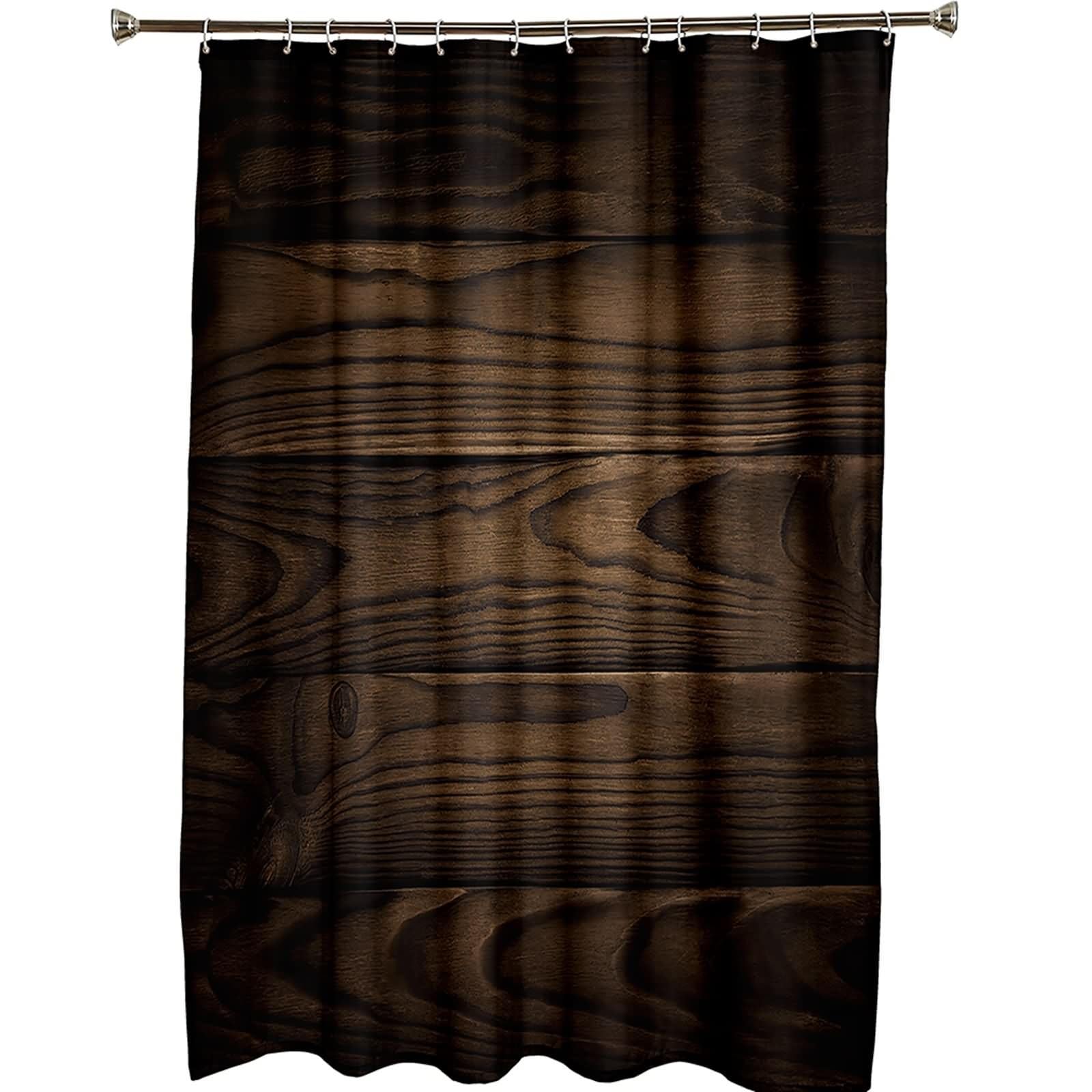 Duschvorhang Marmor-Optik 90x180 Cm – Aus Polyester, Wasserabweisend, Mit Haken