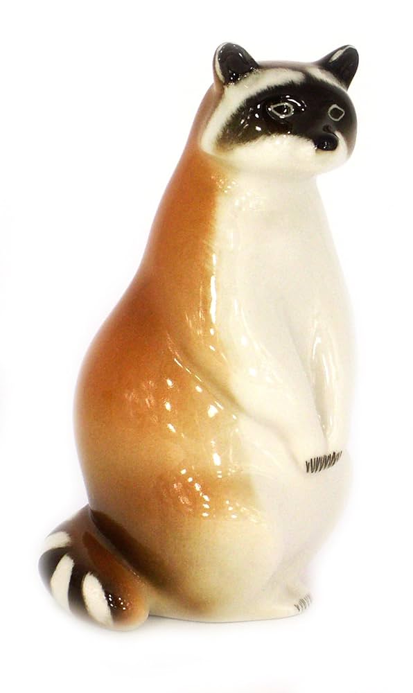 アライグマのフィギュリン(ロモノーソフ) Amazon.co.jp: アライグマ No.1 スタンディング Lomonosov 磁器