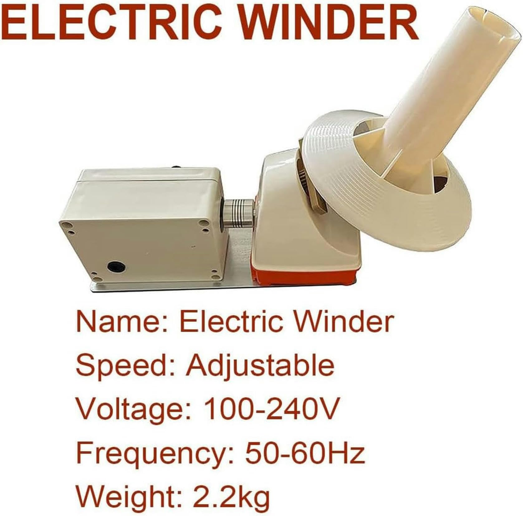 Envernador De Bola De Hilo Eléctrico, Máquina De Hilo Rápido De La Máquina De Tambor Eléctrica, Máquina De Torsión De Lana Doméstica, Hilo Metálico Fácilmente De Viento, Lana, Nylon, Rápido Incluso