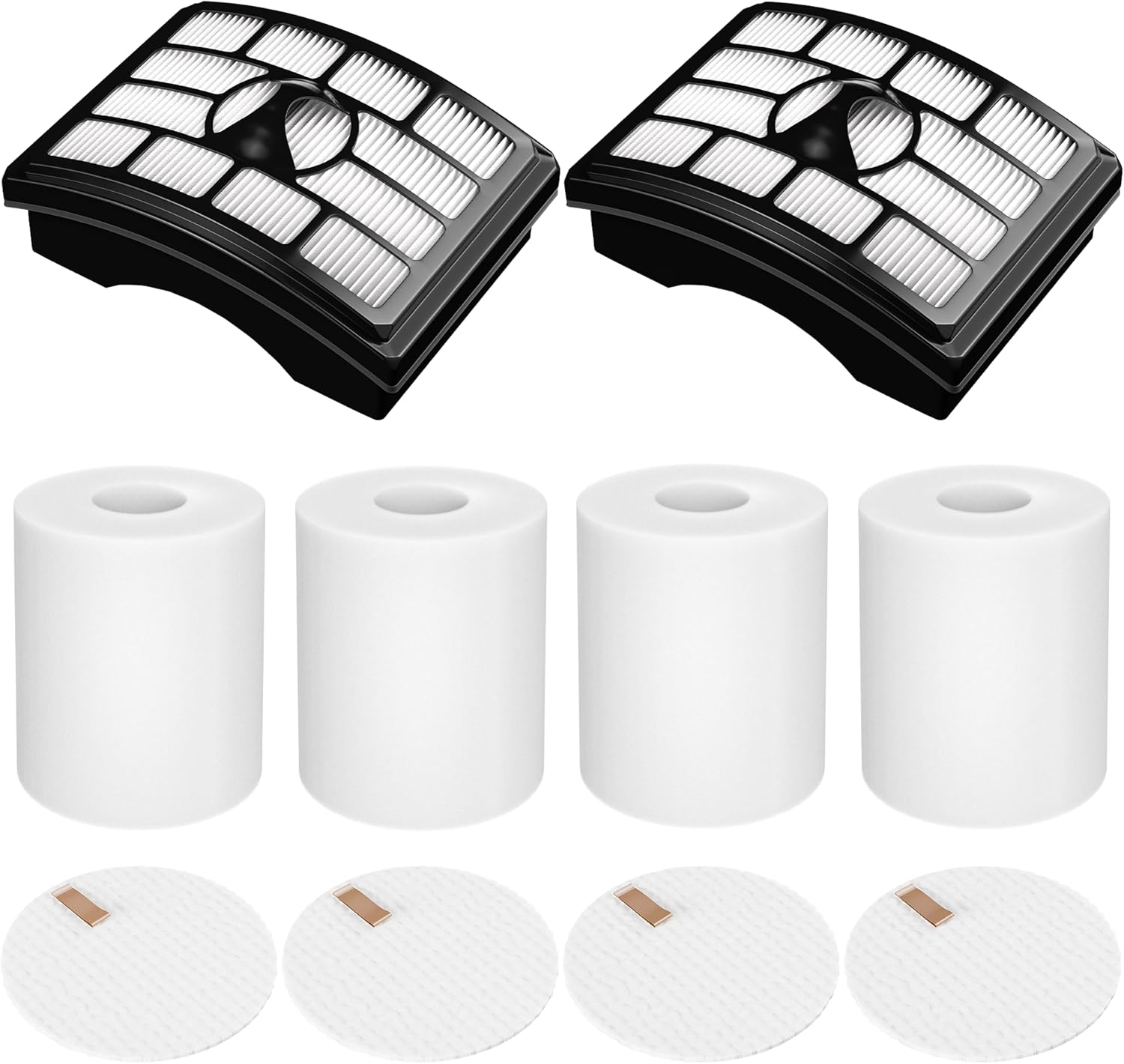 Vacuum Filter Replacement for Shark Rotator Pro Lift-Away NV500, NV501, NV502, NV503, NV505, NV510, NV520, NV552, UV560, Part # XFF500 & XHF500 (2 Post Filters + 4 Foam & Felt Filters)