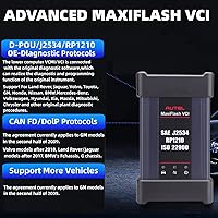 Vista 5 de Autel MaxiFlash Kit VCI Interfaz de Comunicación para Vehículos J2534 PassThru ECU Dispositivo de programación Conexión Bluetooth Soporte