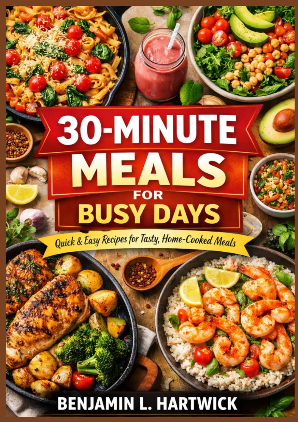 30-Minute Meals for Busy Days: Practical, Real-Ingredient Recipes with Clear Step-by-Step Instructions for Quick and Balanced Home Cooking (Benjamin L. Hartwick’s Culinary Essentials Series)