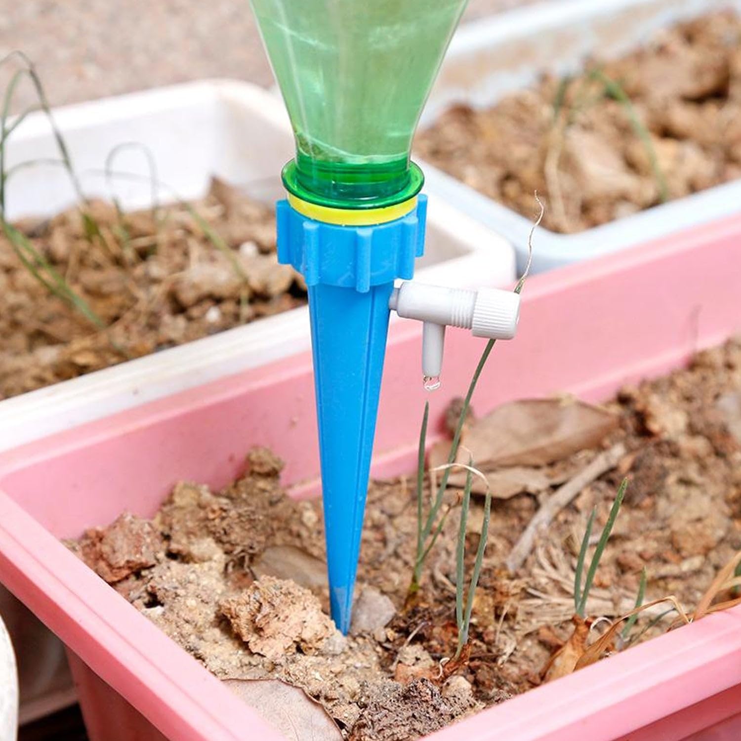Oblivion Adjustable Plant Watering Spikes 10 pc – Slow Release Dripper Valve for Efficient, Consistent Watering of Garden Plants, Indoor and Outdoor Use - Image 4 thumbnail