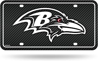 NFL Rico Industries Carbon Fiber Metal Tag Metal Auto Tag 8.5" x 11" - Great for Truck/Car/SUV